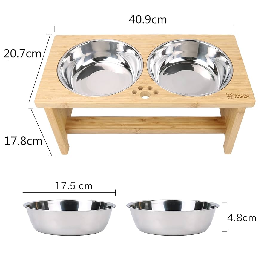 Amazon | 良木工房(YOSHIKI) 愛犬・愛猫の食生活を快適に～ 竹製